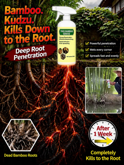 Nano-Diffusion Root-Killing Herbicide Spray – Pro Approved 5-Sec Deep Penetration, Rain-Proof Formula – Midnight Blowout Sale!