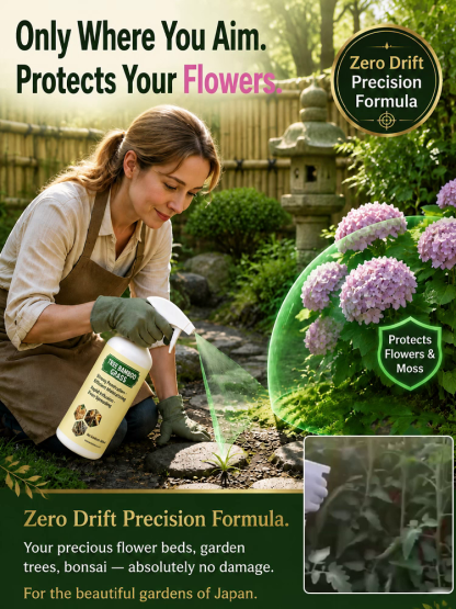 Nano-Diffusion Root-Killing Herbicide Spray – Pro Approved 5-Sec Deep Penetration, Rain-Proof Formula – Midnight Blowout Sale!
