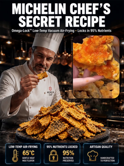 Wild-Caught Atlantic Salmon Skin Crisps with Salted Egg Yolk – 60% Marine Collagen & Keto Certified 2g Net Carbs – Michelin Chef Recipe (BUY 1 GET 1 FREE TODAY) 🐟