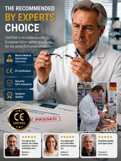 COSME DECORTE German Optical Precision 0.01s Auto-Focus Reading Glasses - Progressive 3-Zone Multifocal & Sun-Adaptive Blue Light Blocking Lenses - MIDNIGHT FLASH CLEARANCE SALE 🚨