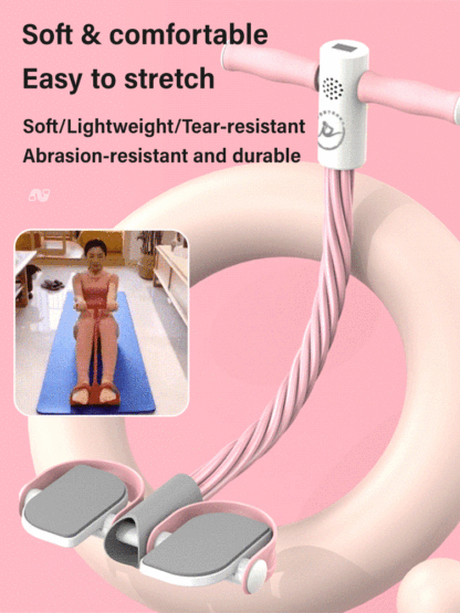 Upgraded Smart Stirrup Puller🏋️ Multi-Function: Sit-ups, Back Extension, Spring Resistance – Full Body Shaping🏠 Foldable & Space-Saving – Get Abs at Home, No Gym Needed