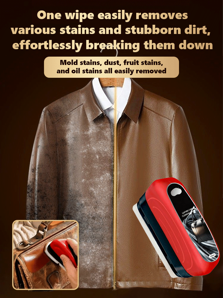 Buy 1 get 1 free 🔥Buy 2 get 2 free🔥[A helpful tool for repairing leather goods at home] Genuine leather care and cleaning wipe✨ One Wipe Renewal – Bring Old Leather Back to Life🛡️ Nourish + Repair + Protect – One Bottle Solves All Leather Issues