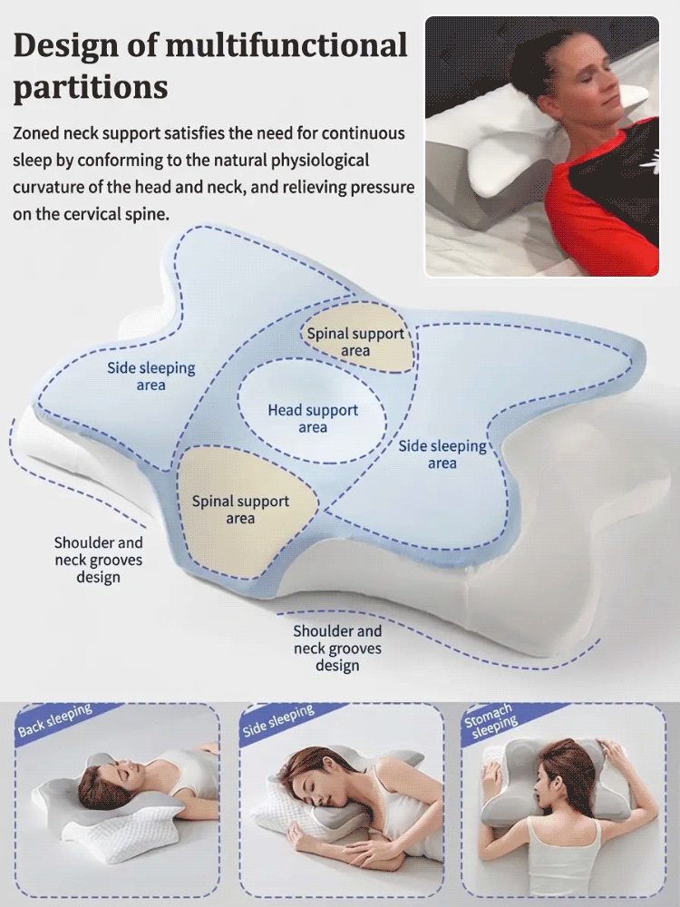 The Ultimate 21° Golden Curve Ergonomic Pillow – German Quality! [Flash Sale: Save BIG on 2-Packs Today!]