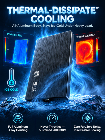 32TB Monster Portable SSD – 2000MB/s Military-Grade Pocket Hard Drive & Award Winner (Final Inventory Blowout)