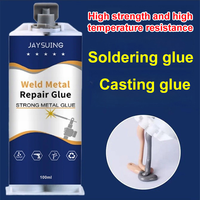 Stop Hiring Welders!🛠️Make Cracks Disappear! Heat-Resistant & High-Pressure Metal Repair 🛡️Apply and Forget! Rock-Solid, Waterproof Fix for Engines & Pipes 💧24H Full Cure! Sand it, Drill it, Paint it—Restore Like New ✨