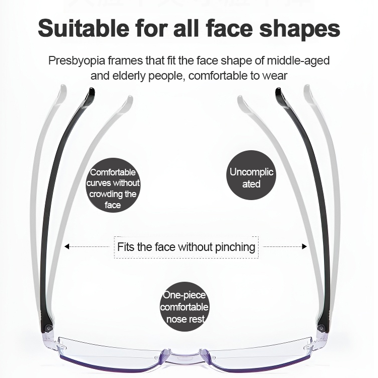 Huge Deal: Buy 1 Get 1 FREE! Only $43 now. 💰🎁Intelligent zoom anti blue light presbyopia glasses🔭📱Dual-focus tech: Crystal clear vision, far or near.