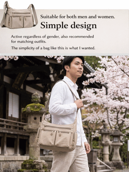 Canceled export order means high quality, low price! 📉Kyoto Artisan Spirit Multi-layer Large Capacity Shoulder Bag👘👔Simple Kyoto aesthetic fits any outfit perfectly.