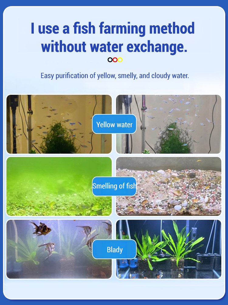 1-Minute Fast Water Purification – Turns Murky to Crystal Clear⏱️ [One-Minute Water Purification] Powerful Aquarium Water Clarifying Tablets🧪 Polymer Technology – Powerful Chlorine & Algae Removal
