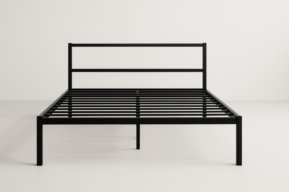 Letto Matrimoniale in Metallo Nero