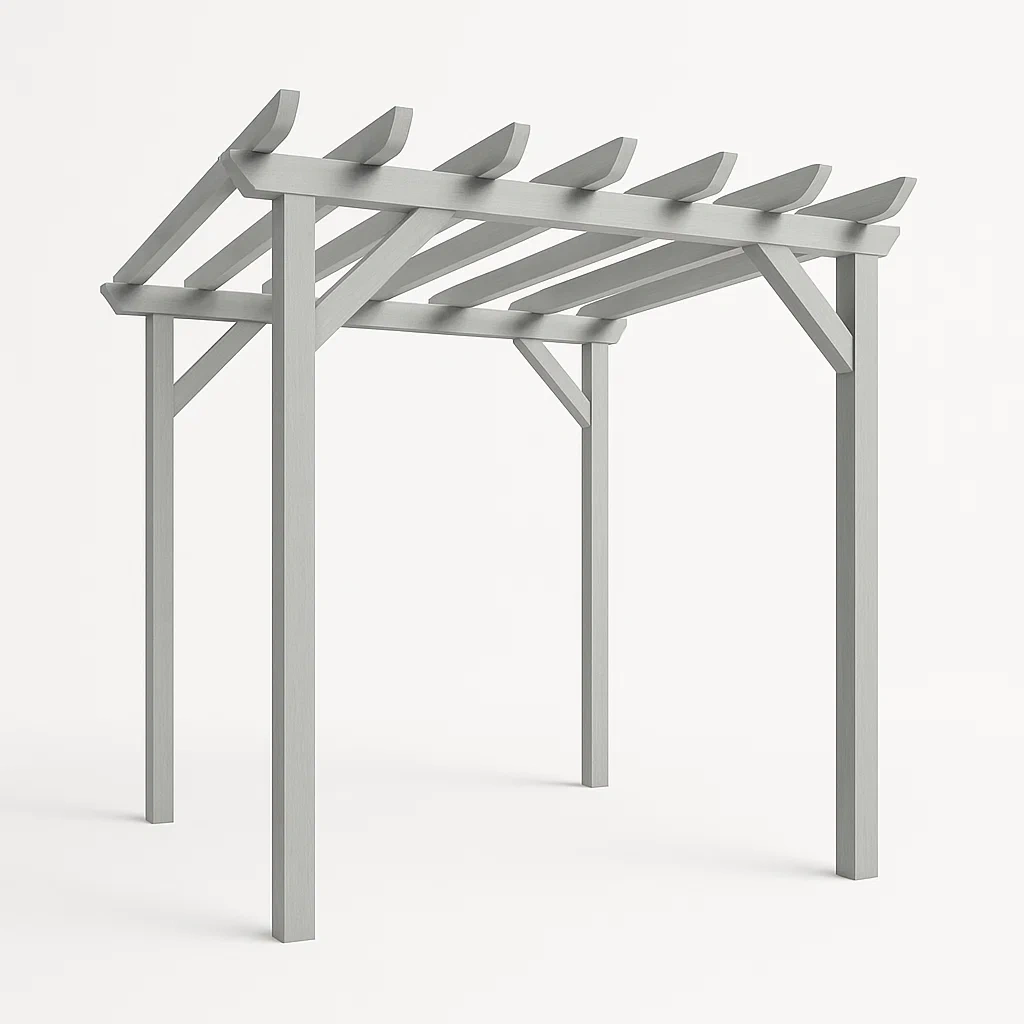 Pergola a telaio in legno composito-Pinevian