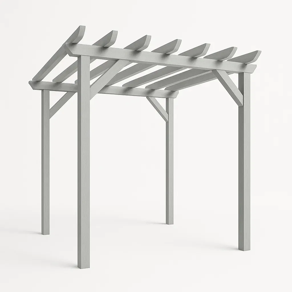 Pergola a telaio in legno composito-Pinevian