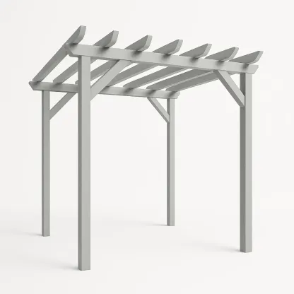 Pergola a telaio in legno composito-Pinevian