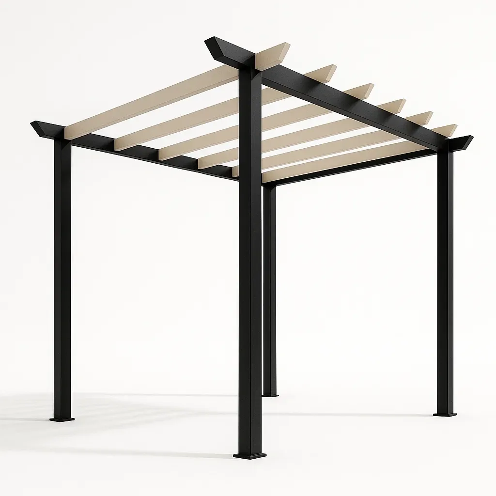 Pergola a telaio in alluminio per giardino-Pinevian