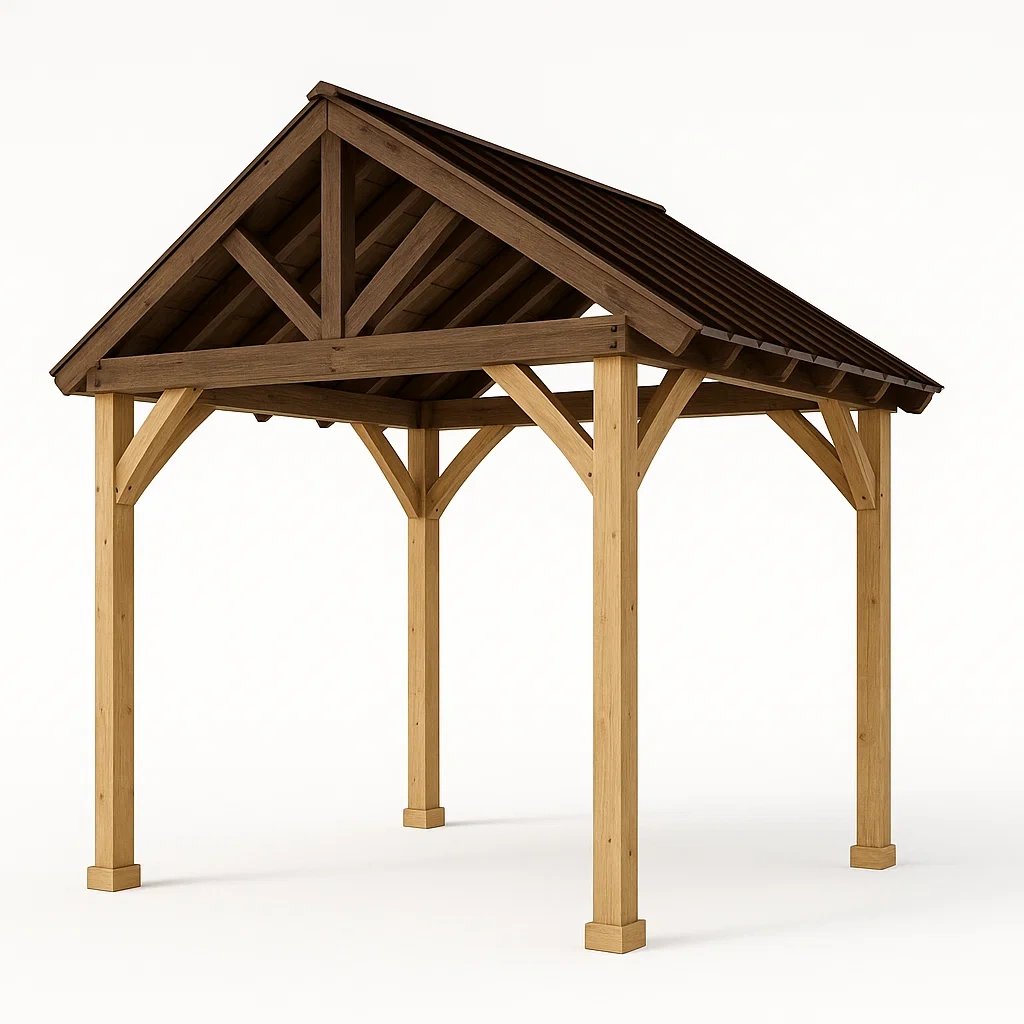 Padiglione in legno massello per esterni-Pinevian