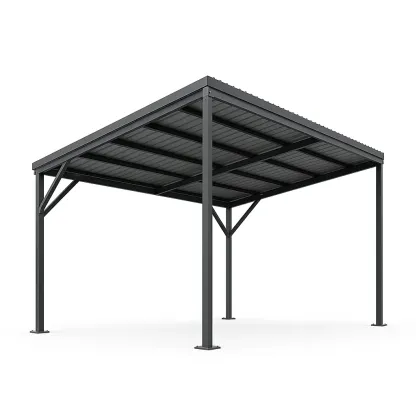 Tettoia per auto in struttura d'acciaio per esterni-Pinevian