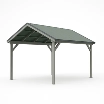 Tettoia per auto in struttura d'acciaio con tetto-Pinevian