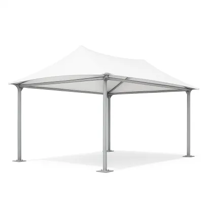 Padiglione a struttura a membrana in acciaio e poliestere-Pinevian