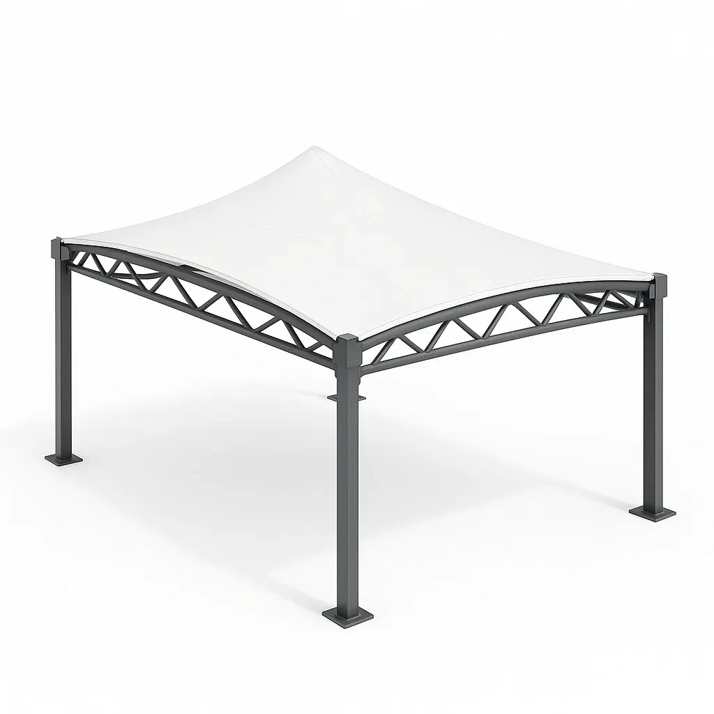 Padiglione a struttura a membrana in acciaio con tessuto-Pinevian