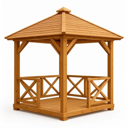 Padiglione in legno di pino-Pinevian