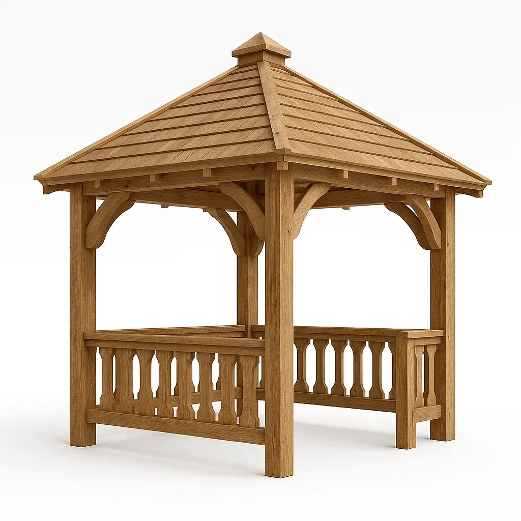 Padiglione in legno di quercia massello-Pinevian