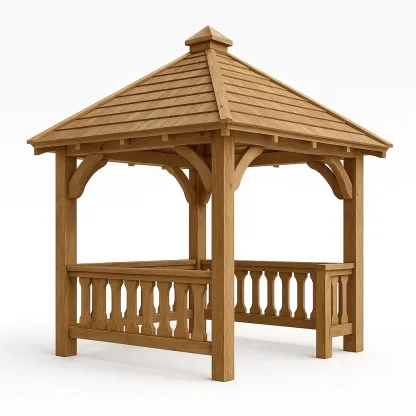 Padiglione in legno di quercia massello-Pinevian