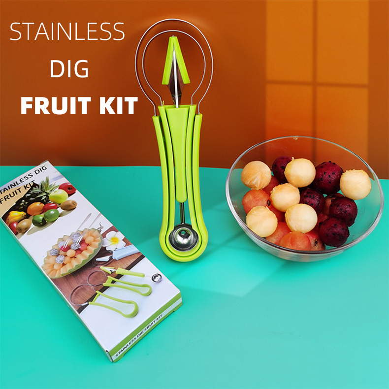 4 in 1 Stainless Steel Fruit Tool Set