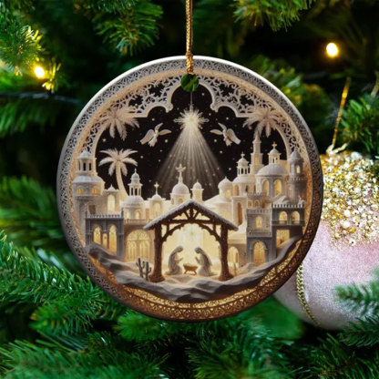 Unique Nativity Scene Ornament