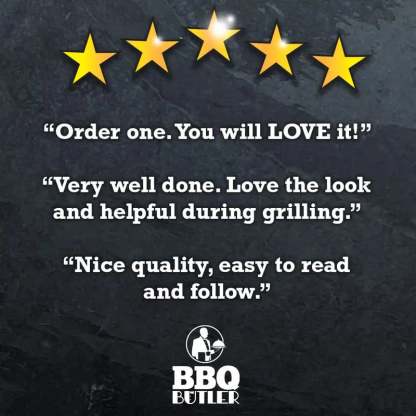 🍖Magnetic Meat Smoking Guide - Butcher Block