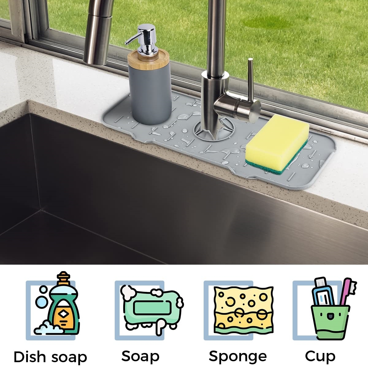 Silicone Faucet Handle Drip Catcher Mat (BUY 3 GET FREE SHIPPING)