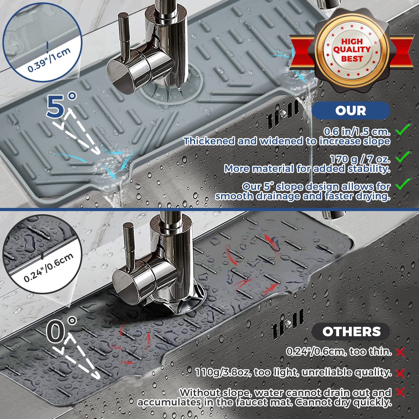 Silicone Faucet Handle Drip Catcher Mat (BUY 3 GET FREE SHIPPING)