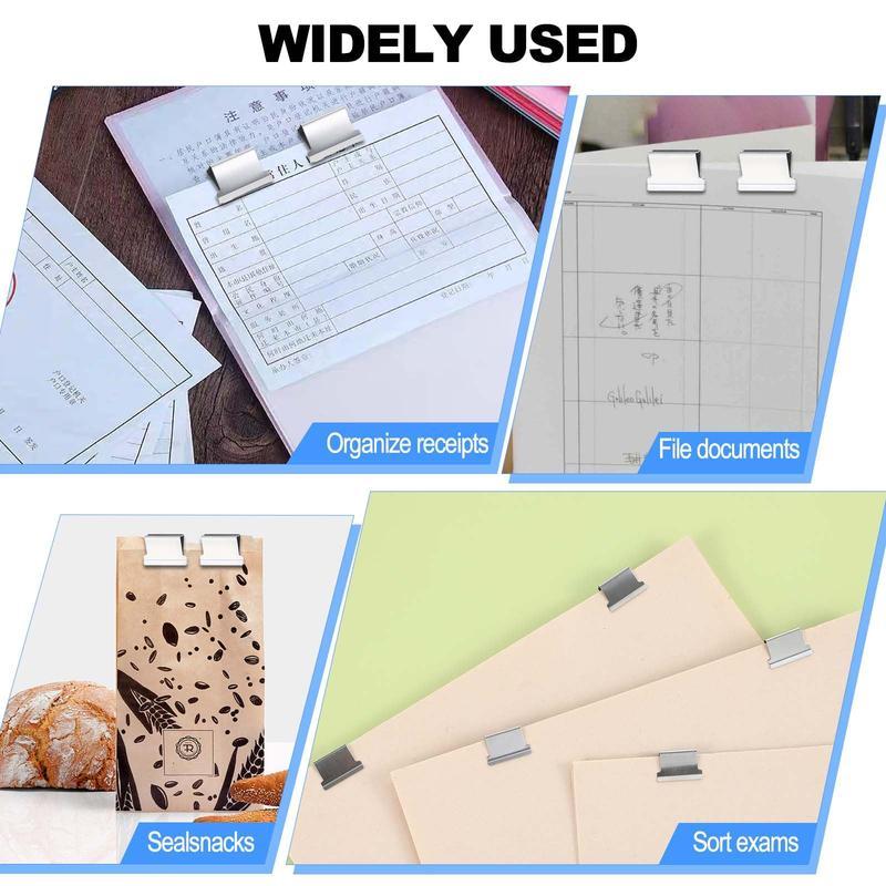 Portable Binder Clip Stapler - Includes 58 reusable clips