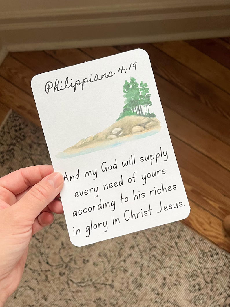 Bible Scripture Memory Card