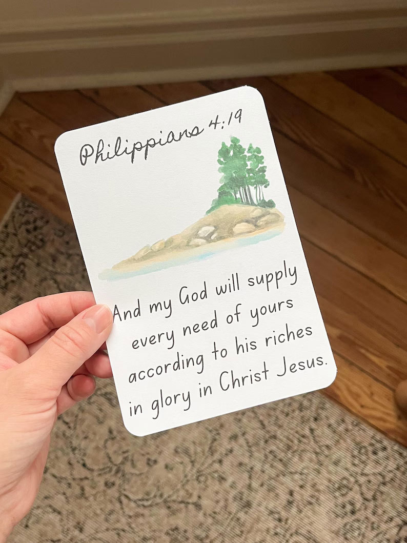Bible Scripture Memory Card