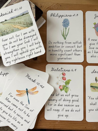 Bible Scripture Memory Card