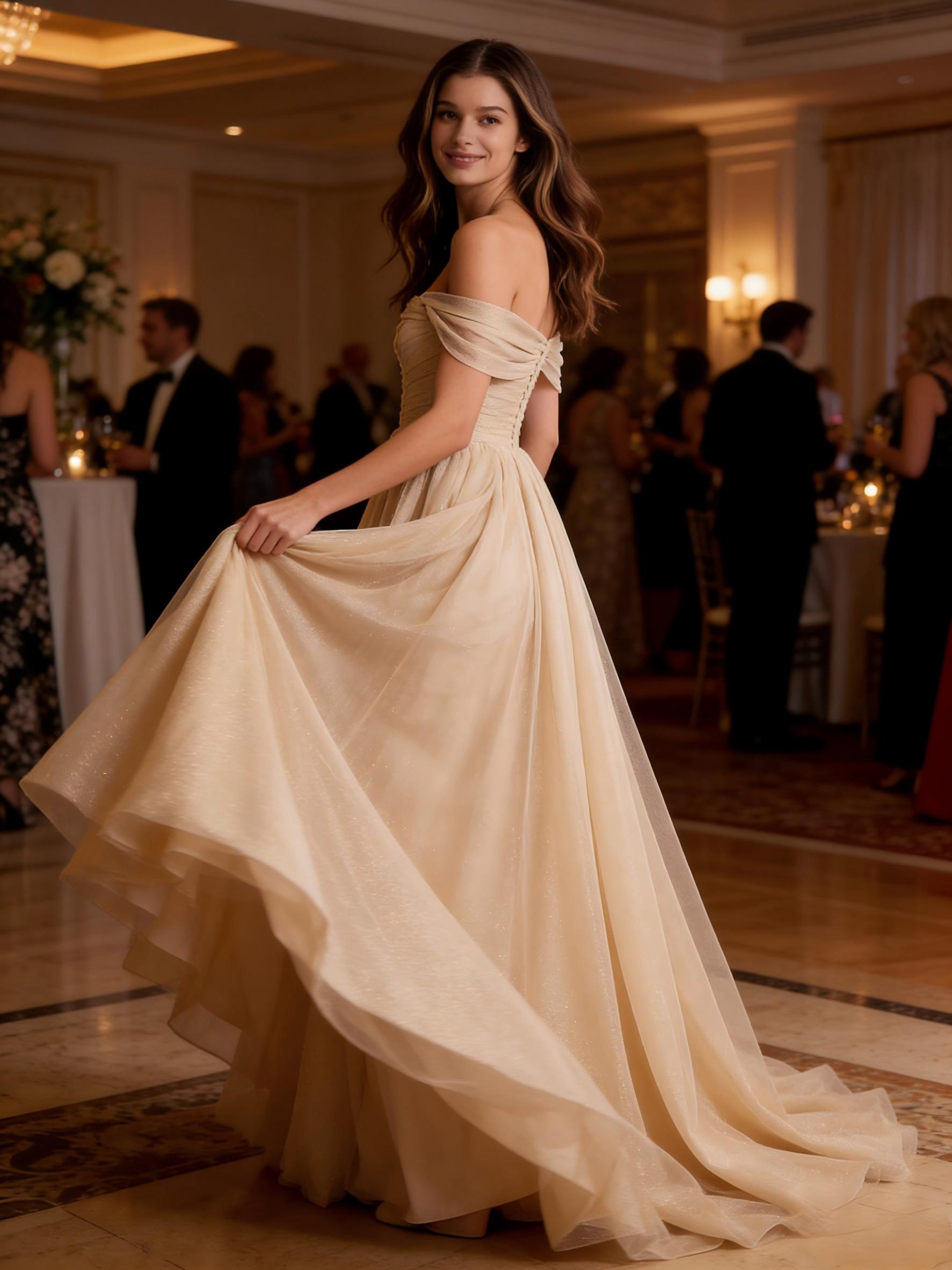 Sparkly Cowl Neck Evening Dresses for Formal Party