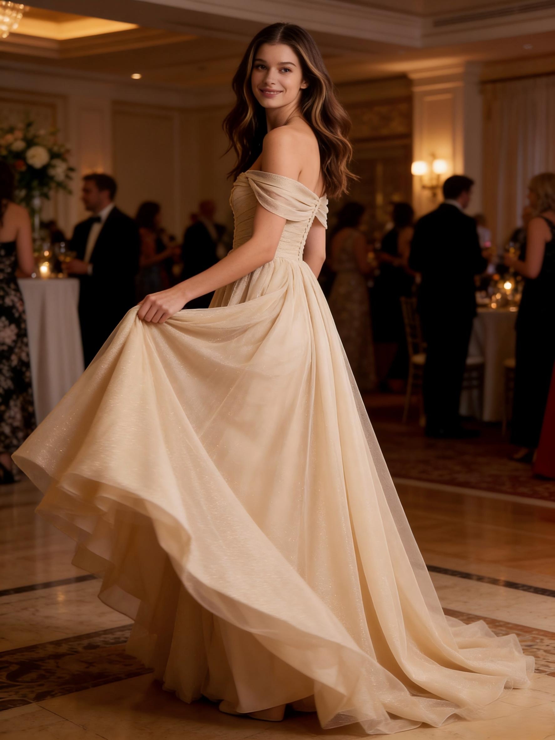 Sparkly Cowl Neck Evening Dresses for Formal Party