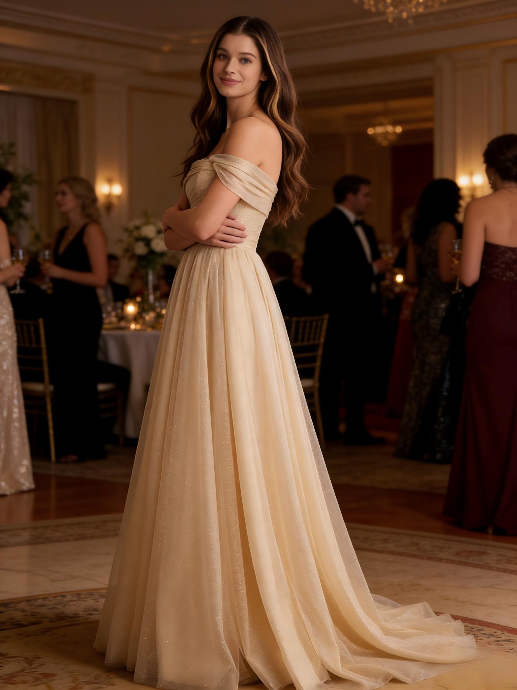 Sparkly Cowl Neck Evening Dresses for Formal Party