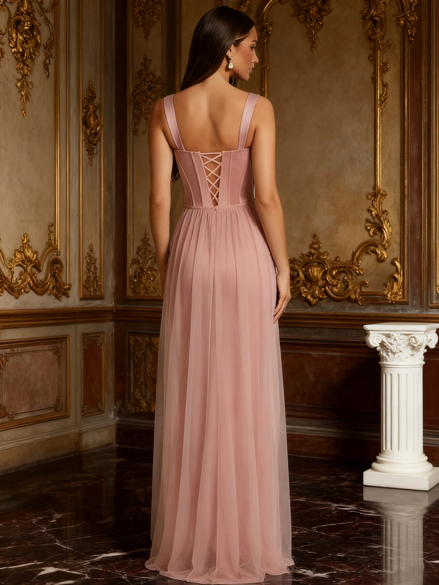 Elegant Mermaid Sweetheart Floor length Evening Dresses with Pleated