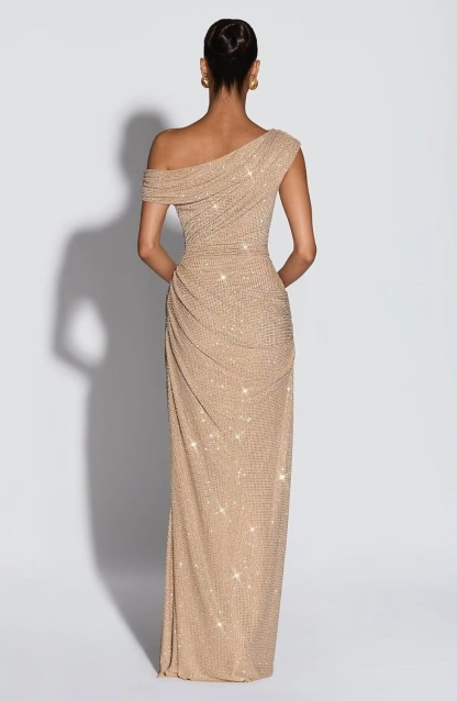 Sequins One Shoulder Mermaid Evening Dresses for Formal Party