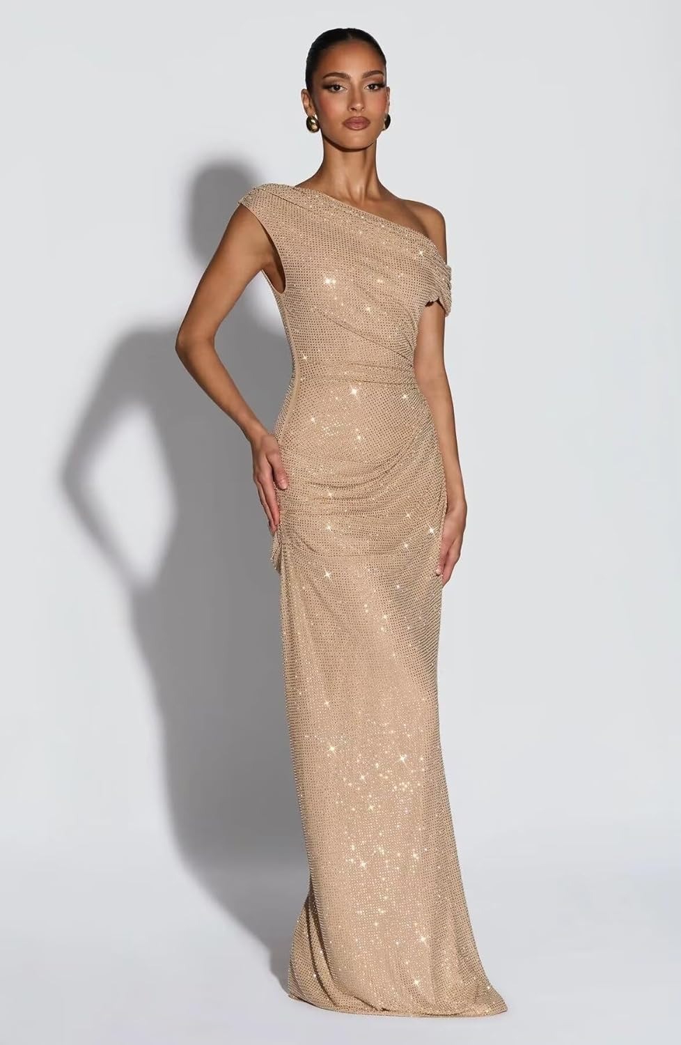 Sequins One Shoulder Mermaid Evening Dresses for Formal Party