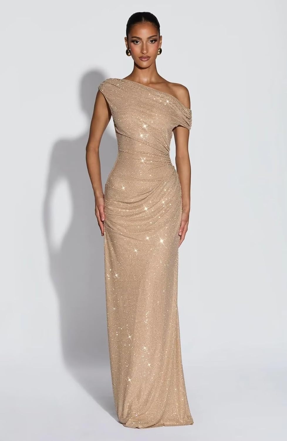Sequins One Shoulder Mermaid Evening Dresses for Formal Party