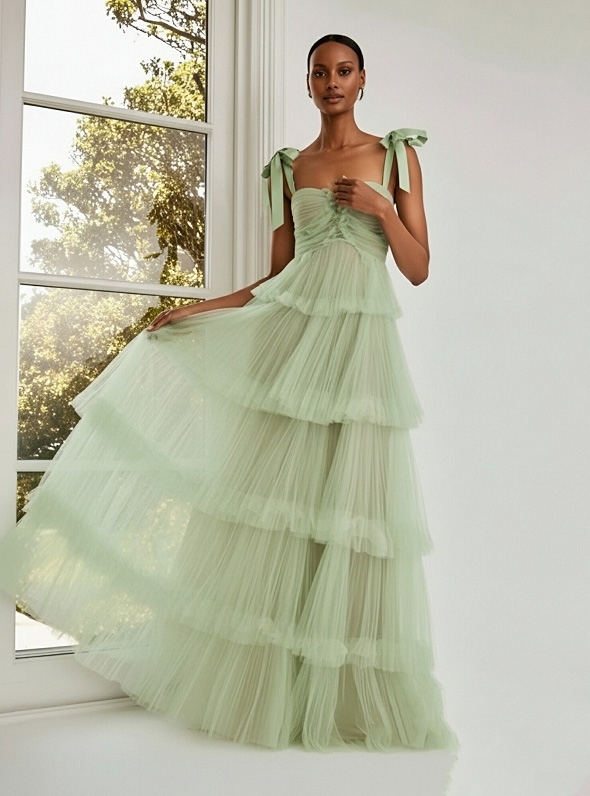 Tulle Sweetheart Evening Dresses for Formal Party