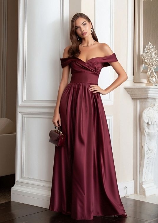 Satin Sweetheart Evening Dresses for Formal Party