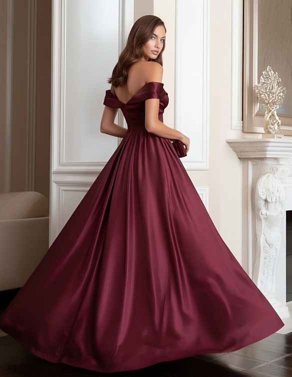 Satin Sweetheart Evening Dresses for Formal Party