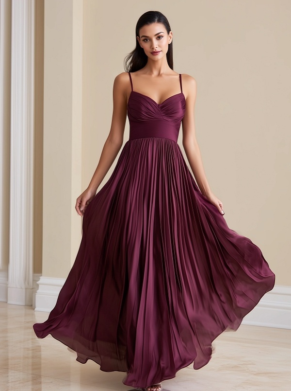 Chiffon V Neck Evening Dresses for Formal Party
