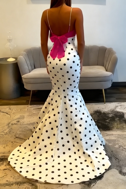 Satin Spaghetti Straps Evening Dresses