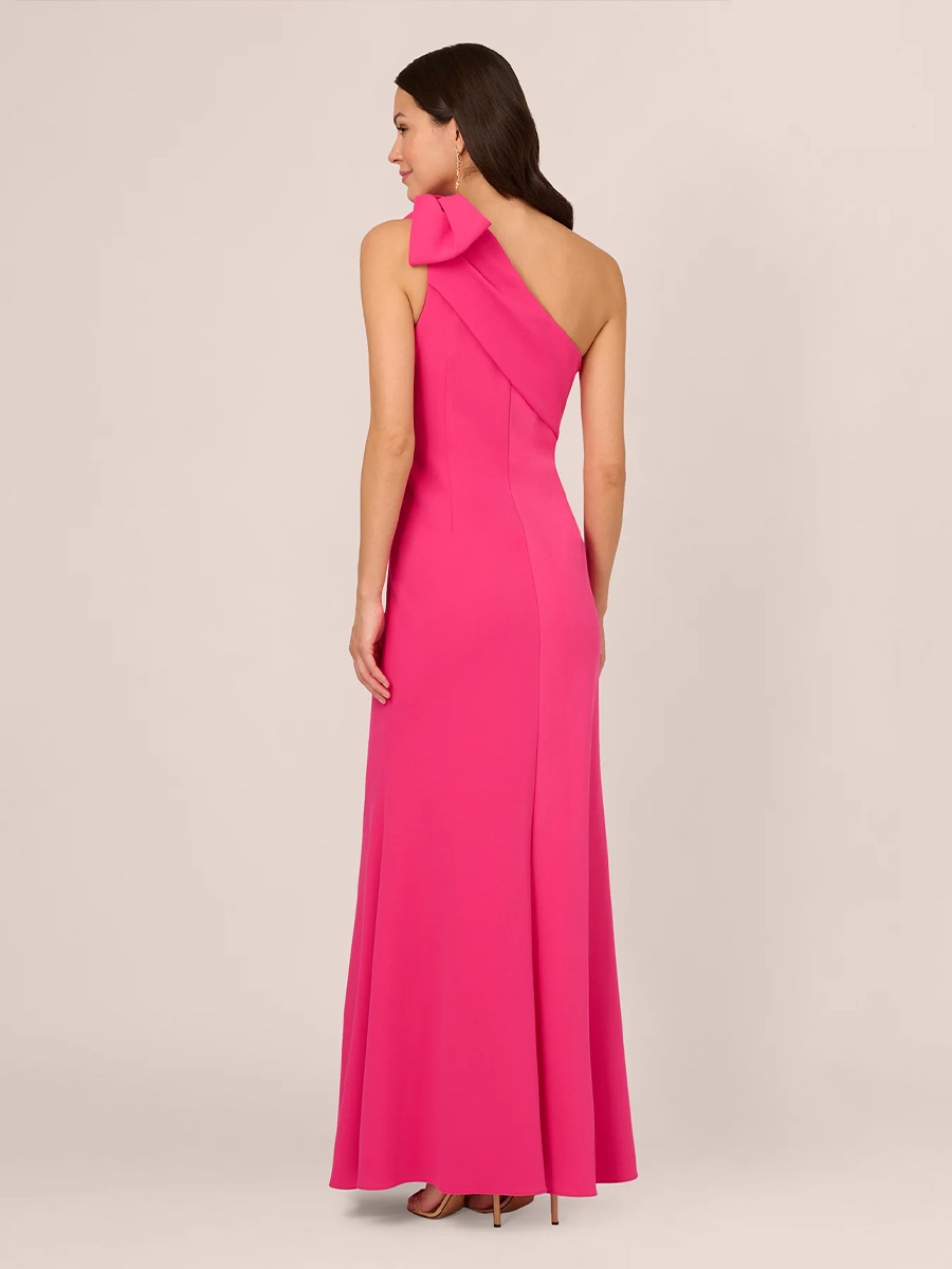 Satin One Shoulder Evening Dresses for Formal Party