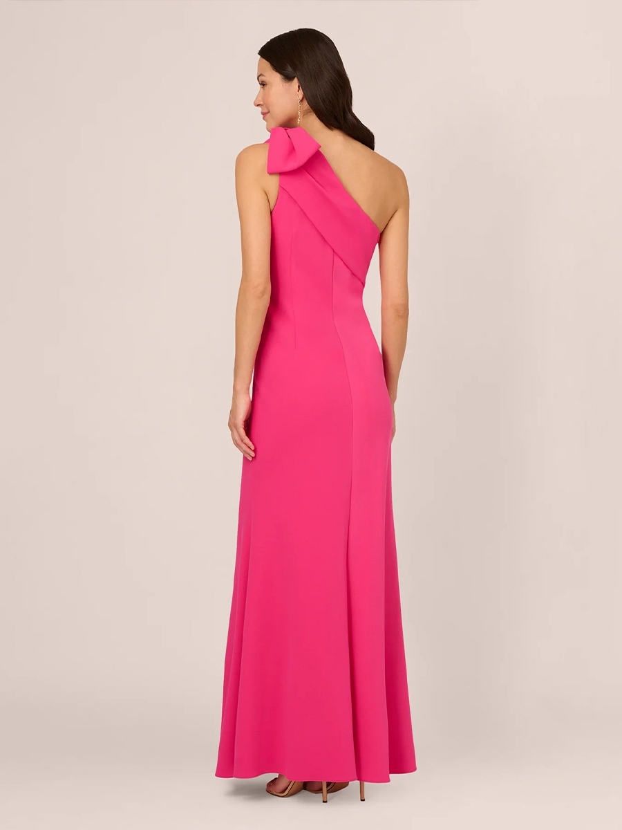 Satin One Shoulder Evening Dresses for Formal Party