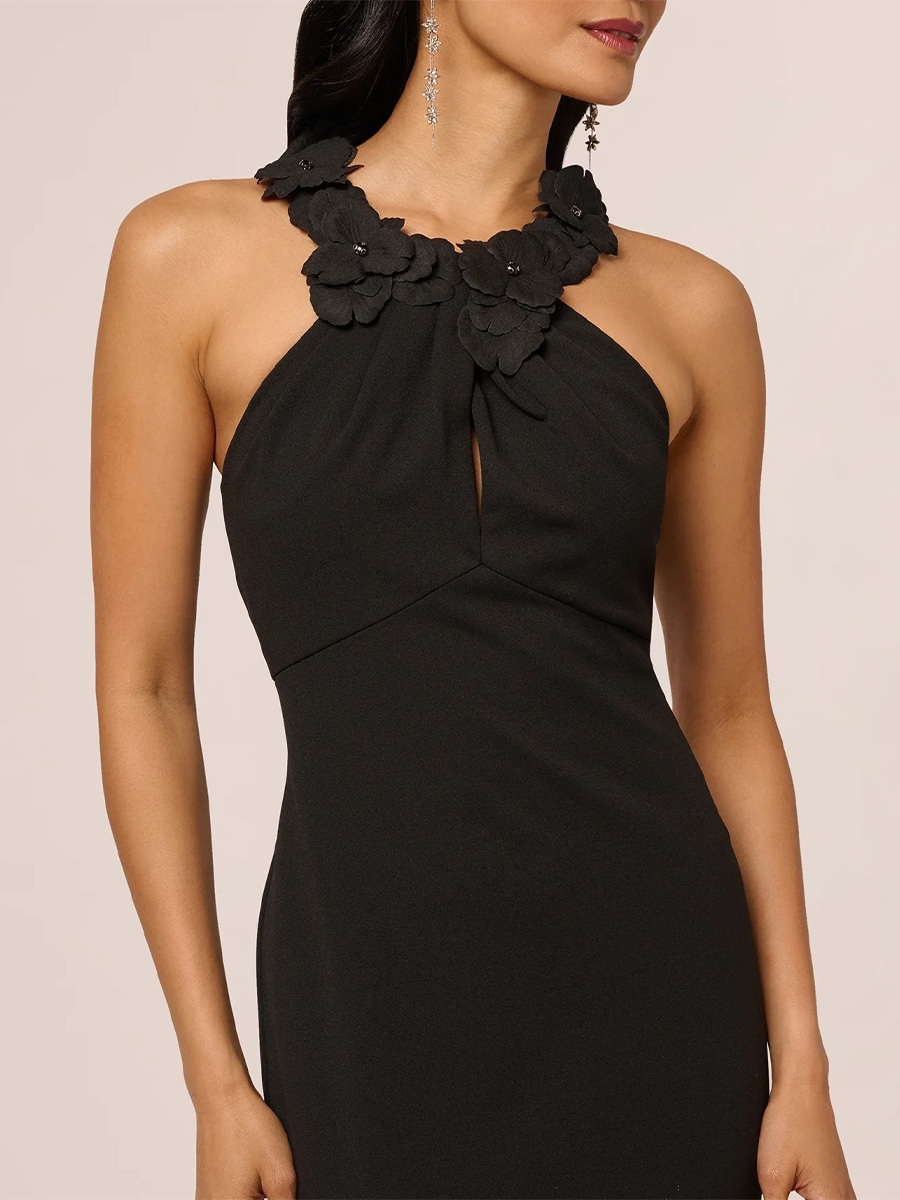 Satin Halter Evening Dresses for Formal Party