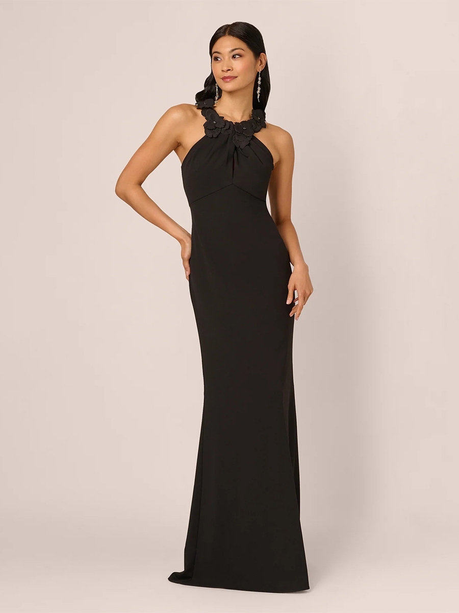 Satin Halter Evening Dresses for Formal Party